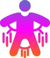 Base Jump Vector Icon Design