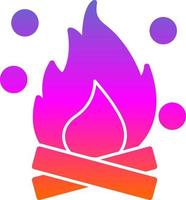 Bonfire Vector Icon Design