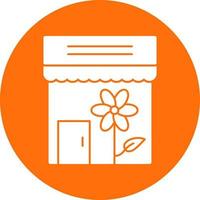 Flower Shop Vector Icon Design