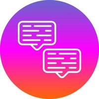 diseño de icono de vector de conversación