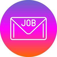 Job Latter Vector Icon Design