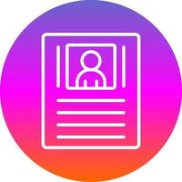 Resume Vector Icon Design