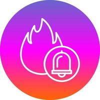 diseño de icono de vector de alarma de incendio