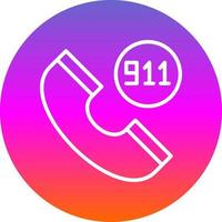 911 diseño de icono de vector