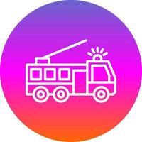 Fire Truck Vector Icon Design