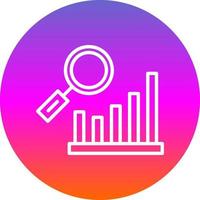 Bar Chart Research Vector Icon Design