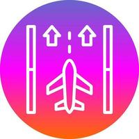 Runway Vector Icon Design