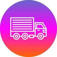 Cargo Truck Vector Icon Design