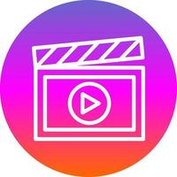 diseño de icono de vector de creación de video