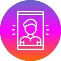 Selfie Vector Icon Design
