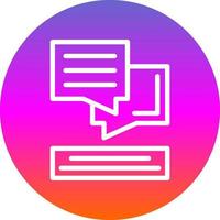 Dialog Vector Icon Design