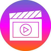 diseño de icono de vector de creación de video