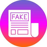 Fake News Vector Icon Design