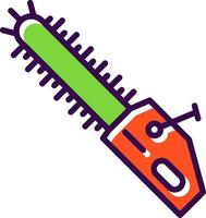 Chainsaw Vector Icon Design