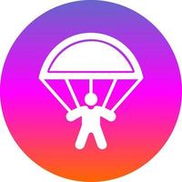 Skydiving Vector Icon Design