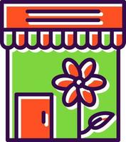 Flower Shop Vector Icon Design