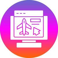 Online Booking Vector Icon Design