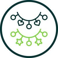 Christmas Lights Vector Icon Design