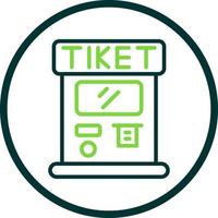 Ticket Machine Vector Icon Design
