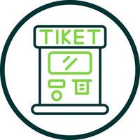 Ticket Machine Vector Icon Design