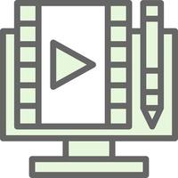 Video Editing Vector Icon Design