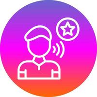 Influencer Vector Icon Design