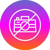 No Camera Vector Icon Design