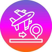 Domestic FLights Vector Icon Design