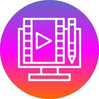 Video Editing Vector Icon Design