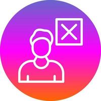 Delete User Vector Icon Design