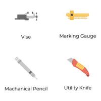 Set of Mechanical Equipment Icons vector