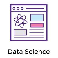 ciencia de datos de moda vector