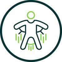 Base Jump Vector Icon Design