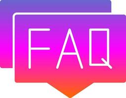 Faq Vector Icon Design