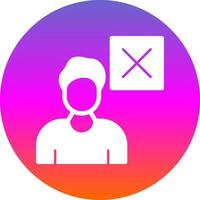 Delete User Vector Icon Design