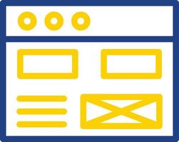 Wireframe Vector Icon Design