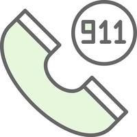 911 diseño de icono de vector