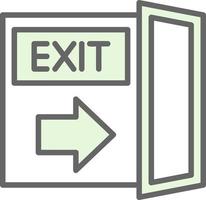 Exit Vector Icon Design