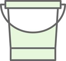 diseño de icono de vector de cubo de agua