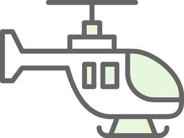 Helicopter Vector Icon Design