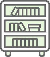 Book Shelf Vector Icon Design