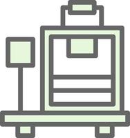 Luggage Scale Vector Icon Design