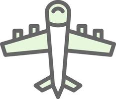 diseño de icono de vector de avión