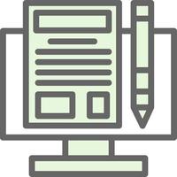 Making Blog Vector Icon Design