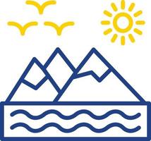 Mountains Vector Icon Design