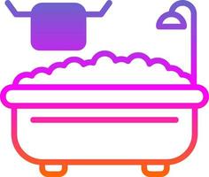 Bathtub Vector Icon Design