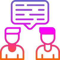 Conversation Vector Icon Design