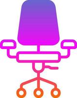 Desk Chair Vector Icon Design