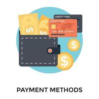 Trendy Payment Methods vector