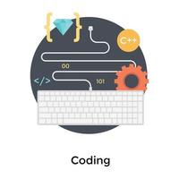 Trendy Clean Code vector